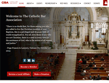 Tablet Screenshot of catholicbar.org